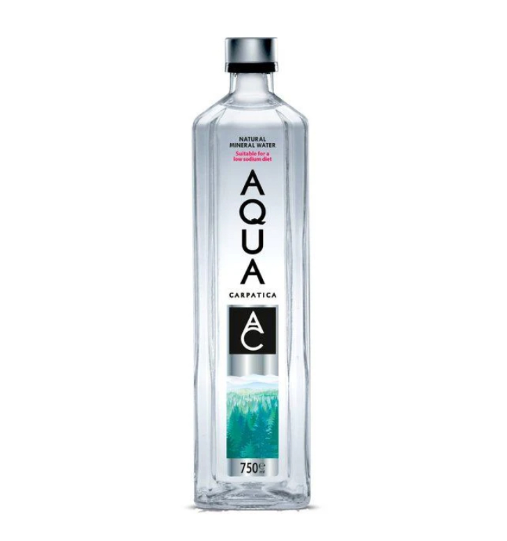 Cava Garnelis Corfu picture of Aqua Carpatica still 750 ml